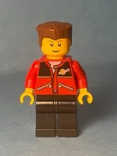LEGO Town Minifig trn140 - Train Passenger - Light Scratches/No Cracks