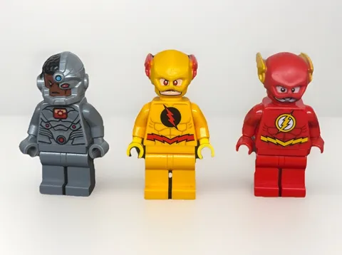 LEGO Minifigures 76098 Set of 3 Reverse Flash, Cyborg, Flash READ DESCRIPTION E