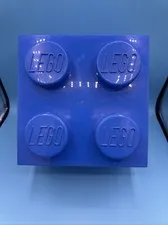LEGO 4003 Copenhagen Storage Box BLUE 4 Knob Stackable 10x10”
