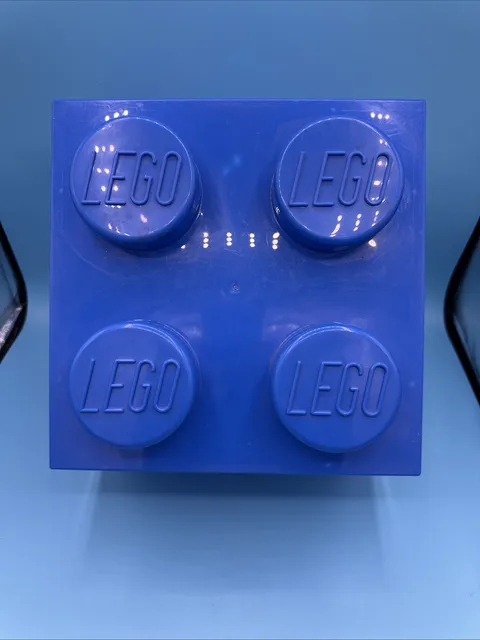 LEGO 4003 Copenhagen Storage Box BLUE 4 Knob Stackable 10x10”