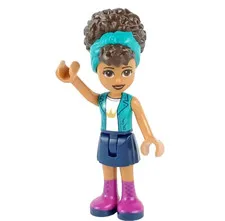 LEGO® Friends ANDREA Minifigure™ Minidoll Dark Blue Skirt Head Wrap frnd551
