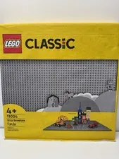 LEGO Classic Gray Baseplate 15 X 15 Brand New