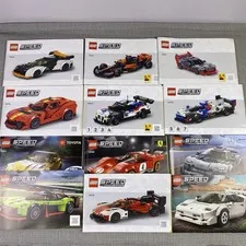 Lego Speed Champions Instruction MANUALS ONLY LOT OF 12