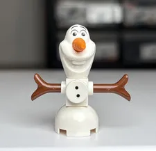 Lego Minifigure Olaf Buttons - Brick Built dp042 Disney Frozen 41148 Snowman