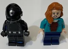 Lego Mini x2 Figures Toy Jurassic World Claire Dearing Star Wars Imperial Gunner