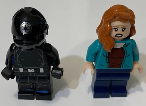 Lego Mini x2 Figures Toy Jurassic World Claire Dearing Star Wars Imperial Gunner