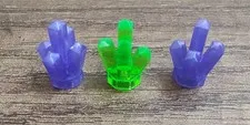 LEGO 3 Crystal Gems Treasure Trans Green Purple Minifig 