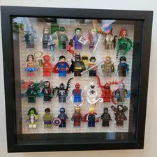 Lego DC Comics And Marvel Minifigure Lot - Frame Included