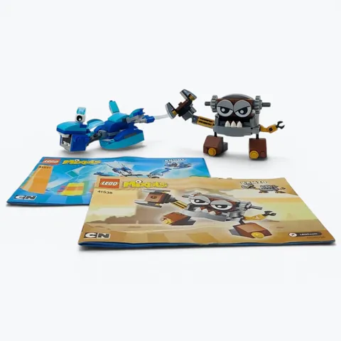Lego Mixels 41538 Kamzo 41541 Snoof Complete w Manuals 2015 Retired Pre-owned