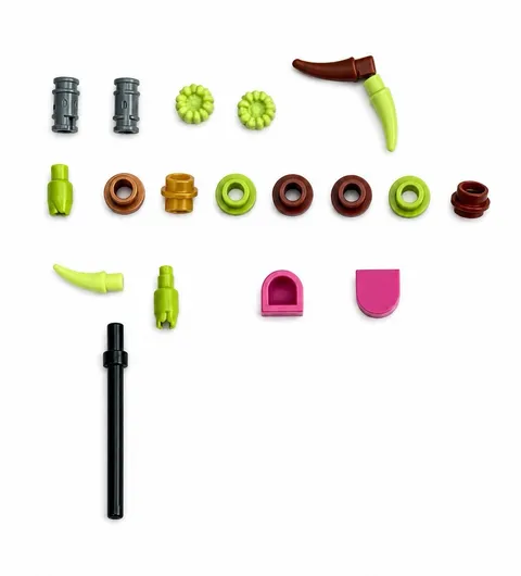 LEGO Multicolor Plastic Small Parts & Accessories Lot Mixed Pieces