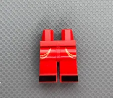 LEGO Red Minifigure Legs Gold Braids Black Shoes White Stripes Series 29 71052