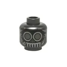 LEGO - Minifig, Head Black Mask with Goggles and Metal Mouth Grate Pattern