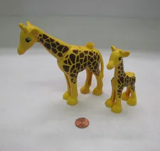 Lego Duplo Parent Mom Giraffe w/ Baby Animal Zoo Replacement Neck Moves #1