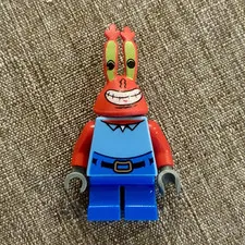 LEGO Mr. Krabs bob023 3833 Spongebob Squarepants Minifigure CMF Lot Rare Retired