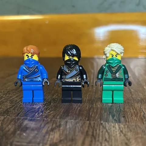 LEGO NINJAGO Minifigures Lot of 3 Jay Cole Lloyd (Techno Robes)