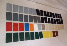 57 plates LEGO ® 6 x 10 plate 3033, u receive all 57 plates shown; Free Shipping