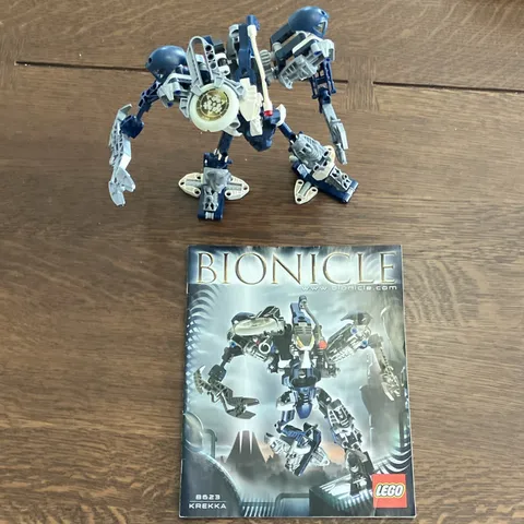 LEGO BIONICLE 8623 Krekka Warriors 178pc 2004 Complete Set w/ Manual
