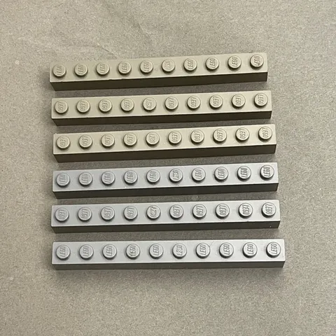 Lego 6111 Dark Gray Replacement Parts Pieces Lot of 6