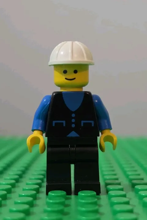 VTG 1979 LEGO Town Classic Construction Worker Minifigure 542 Street Crew but010