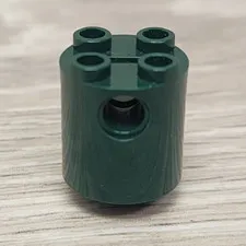 Lego 30361c 4207528 Dark Green Round 2 x 2 x 2 Robot Body Bottom Axle Holder