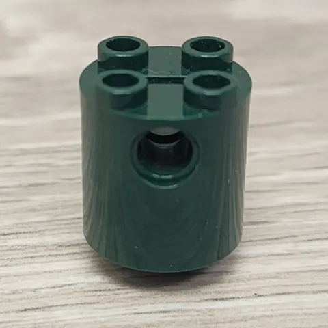 Lego 30361c 4207528 Dark Green Round 2 x 2 x 2 Robot Body Bottom Axle Holder