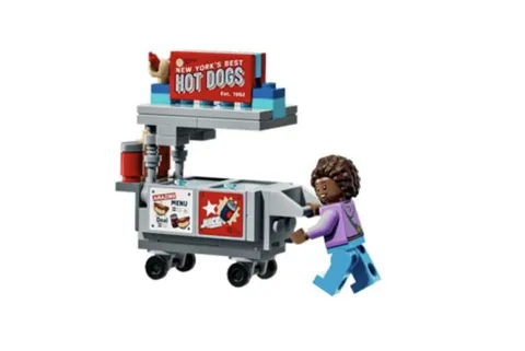 New Lego Spider-Man 76350 Brand New Day Minifigure Hot Dog Girl & Cart