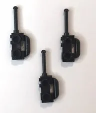 Lego Minifigure Black Utility Walkie Talkie Handheld Radio Lot of 3