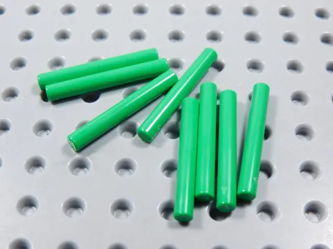 LEGO Lot of 8 Bright Green 3L Staffs Wands Weapon Accessory BQ