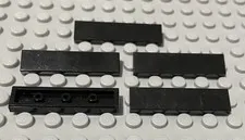 LEGO Five Black 1x4 Tile