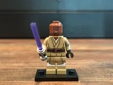 Lego Mace Windu Minifigure sw1205 Star Wars Printed Arms 75342 - 2Z