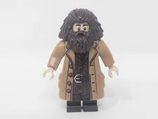 LEGO Rubeus Hagrid Minifigure Medium Nougat Topcoat w/ Buttons hp144