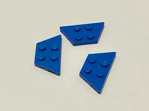Lego 51739 Blue Replacement Add-on Pieces Parts Lot of 3