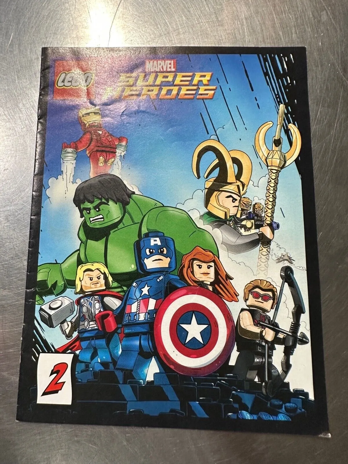 LEGO Marvel Super Heroes Avengers Loki Hulk Captain America Booklet 2012