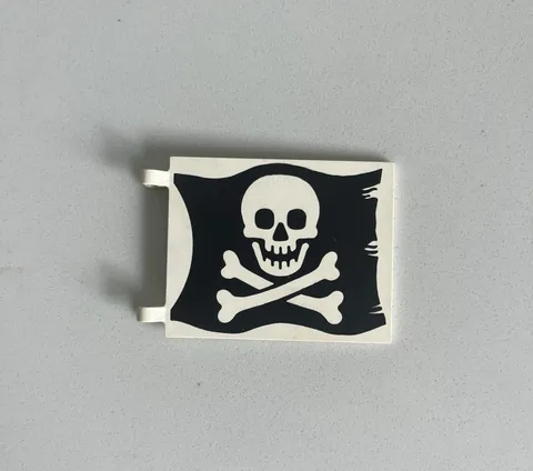 LEGO Flag 6 x 4 w/ Skull and Crossbones (Jolly Roger) Pirates 6285 6273 6286