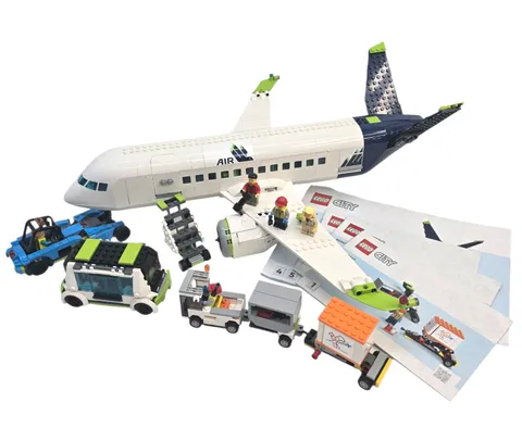 LEGO City #60367 Passenger Airplane 100% Complete w/ Instruction & Minifigures