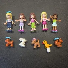 Lot Of Lego Friends Minifigure Pieces And Animals