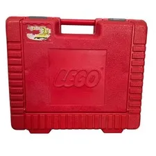 LEGO Vintage Hard Plastic Carrying Case Storage Box Red GOOD Nostalgia Collector