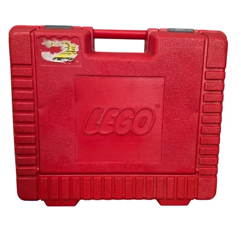 LEGO Vintage Hard Plastic Carrying Case Storage Box Red GOOD Nostalgia Collector