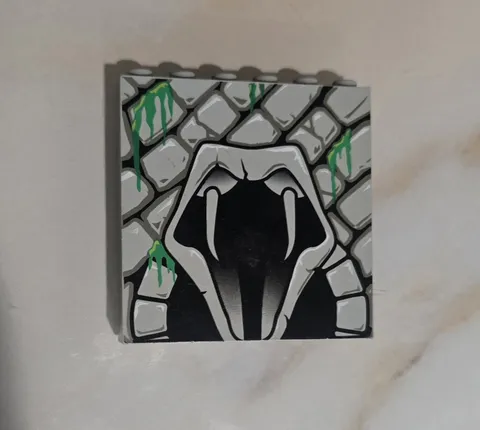 2002 Lego Harry Potter Snake Wall Brick Piece 3754 4730 Chamber of Secrets 1x6x5