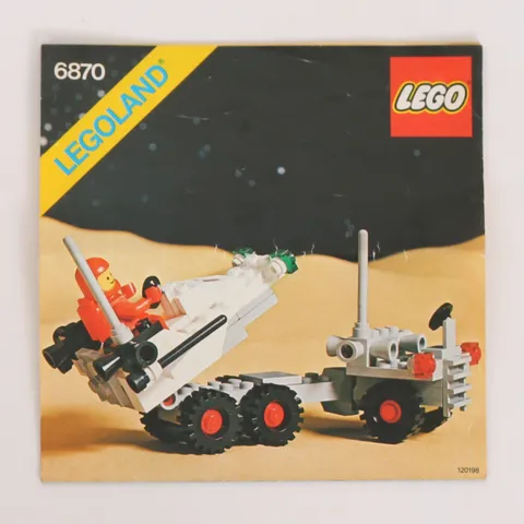 Vintage Instruction Manual for LEGO 6870 Space Probe Launcher (LEGOLAND)