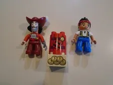 Lego Duplo Disney Figures Lot ~ Captain Hook & Jake Neverland Pirate