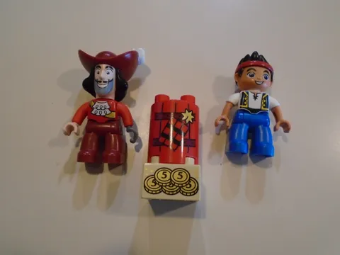 Lego Duplo Disney Figures Lot ~ Captain Hook & Jake Neverland Pirate