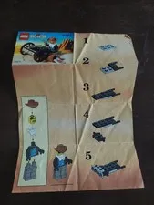Lego 6791 Western Bandit's Wheelgun Instruction Booklet Only