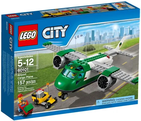LEGO CITY Airport Cargo Plane 60101 Complete Set w/ Manuals Retired