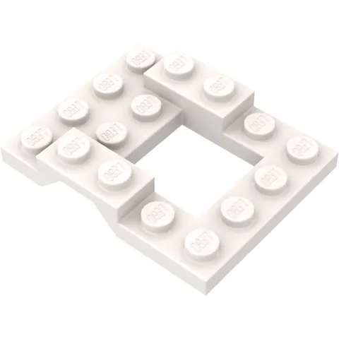 LEGO 5x White Vehicle, Base 4 x 5 inv.599