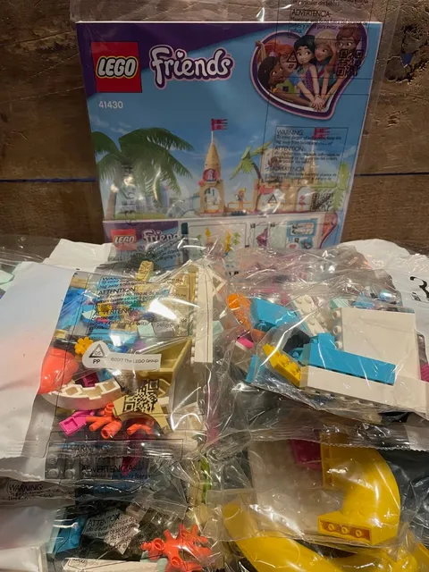 LEGO Friends 41430 Summer Fun Water Park Set ~ Sealed Bags ~ Missing Retail Box