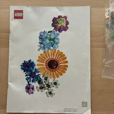 LEGO Icons Wildflower Bouquet (Set #10313 Manual+Additional parts