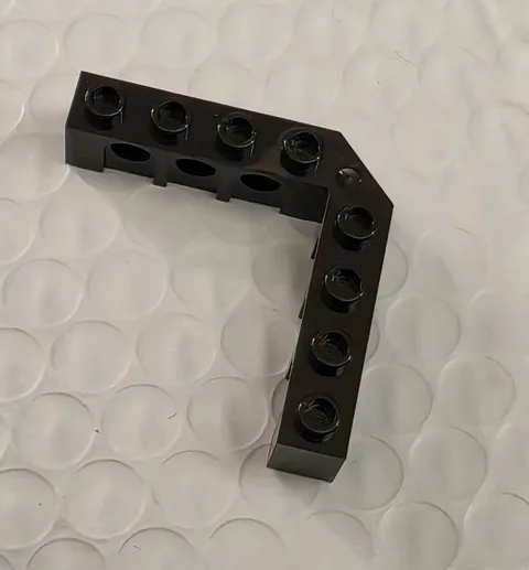 NEW LEGO 1X BLACK ANGLED BRICK 5X5 DIA. 4.85 #28973