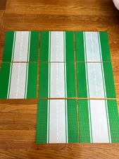 LEGO Straight Road Baseplates 30279pb02 610p01 32x32 Lot of 8 Vintage Town