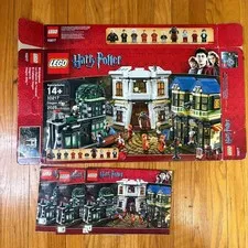 Lego Harry Potter Diagon Alley 10217 - Box and Instruction Booklets ONLY